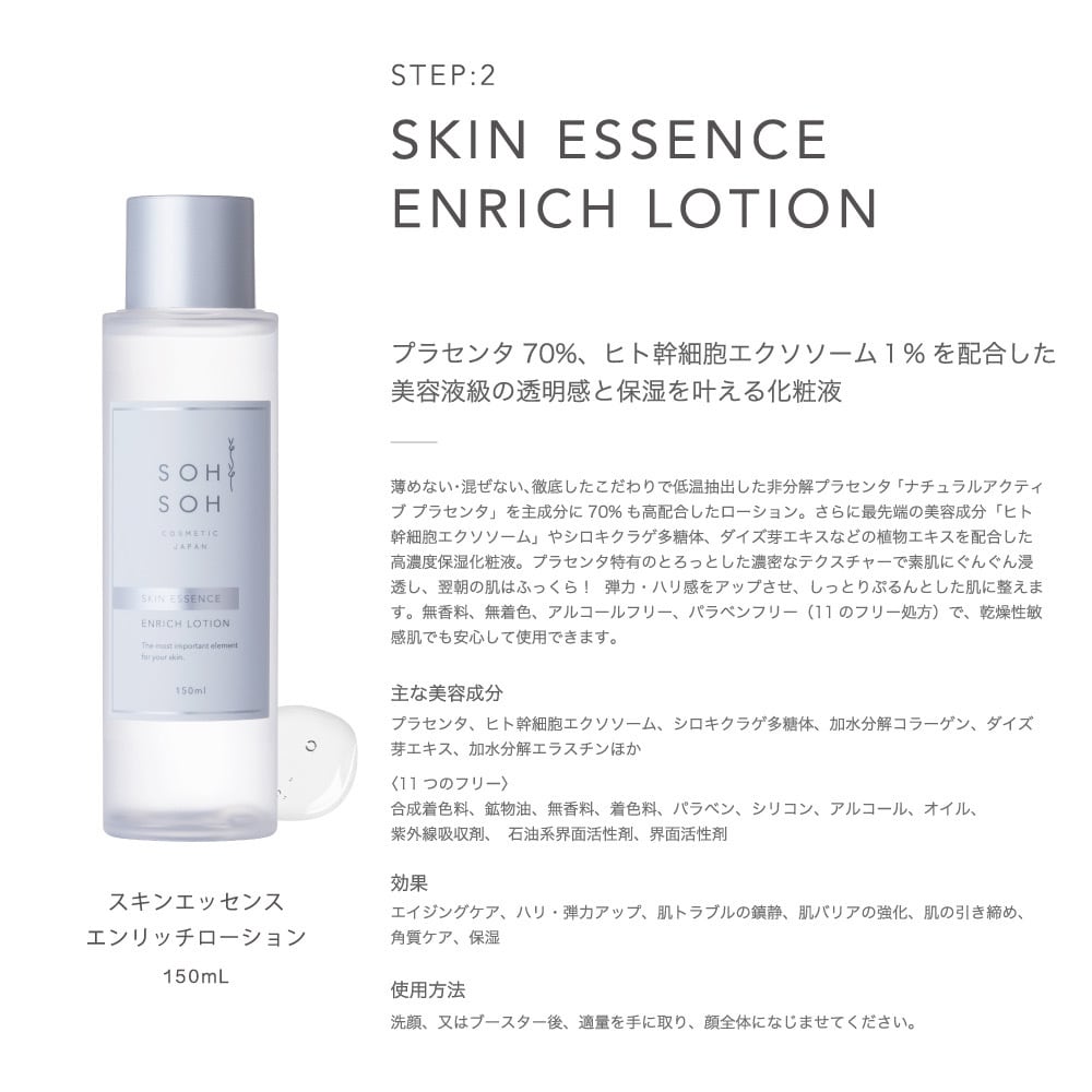 スキンエッセンスシリーズ スキンケアセット – SOH SOH COSMETIC
